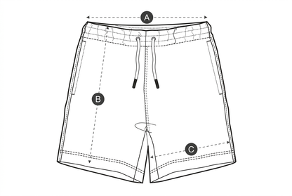 Clearer shorts measurement diagram
